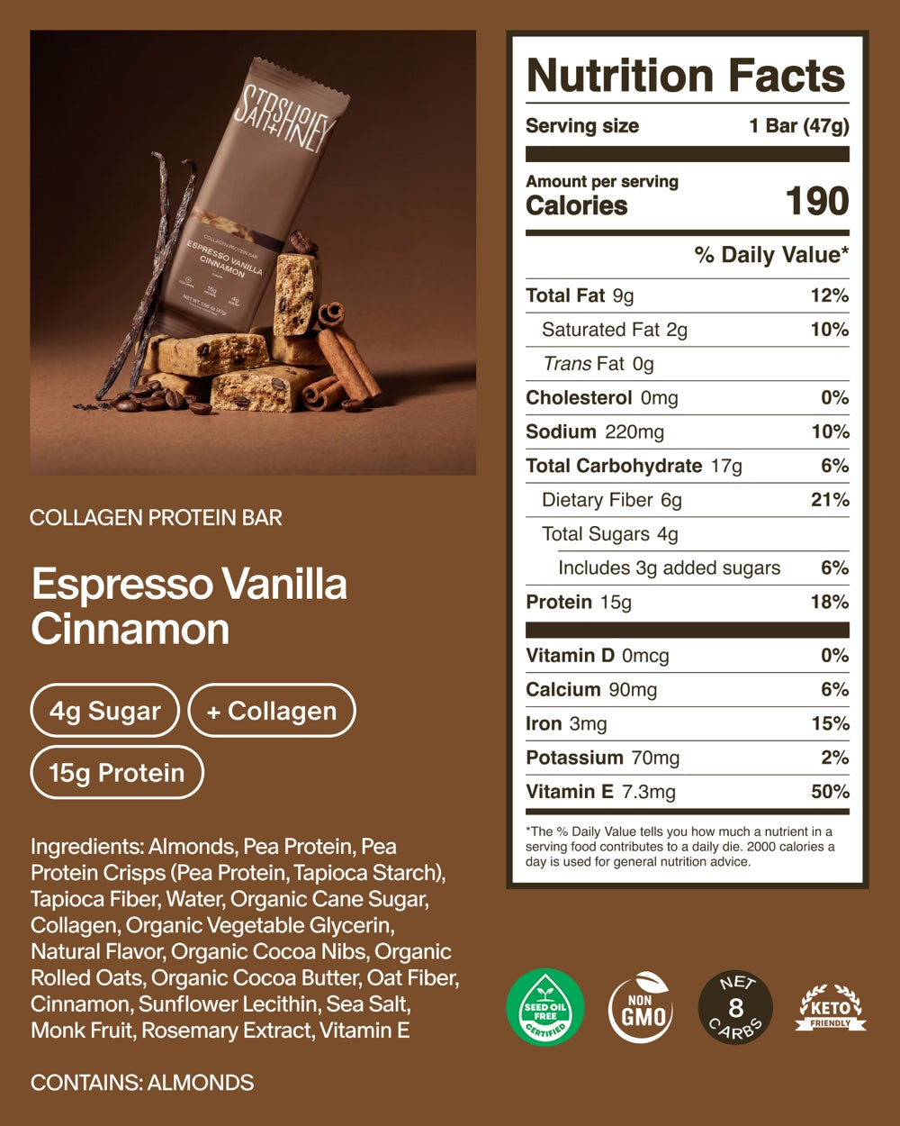 Espresso Vanilla Cinnamon — nutrition facts and ingredients