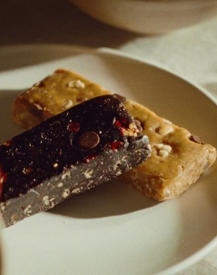 Two Stars + Honey bars on a plate