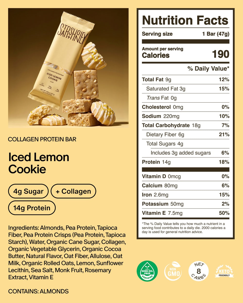 Iced Lemon Cookie — nutrition facts and ingredients